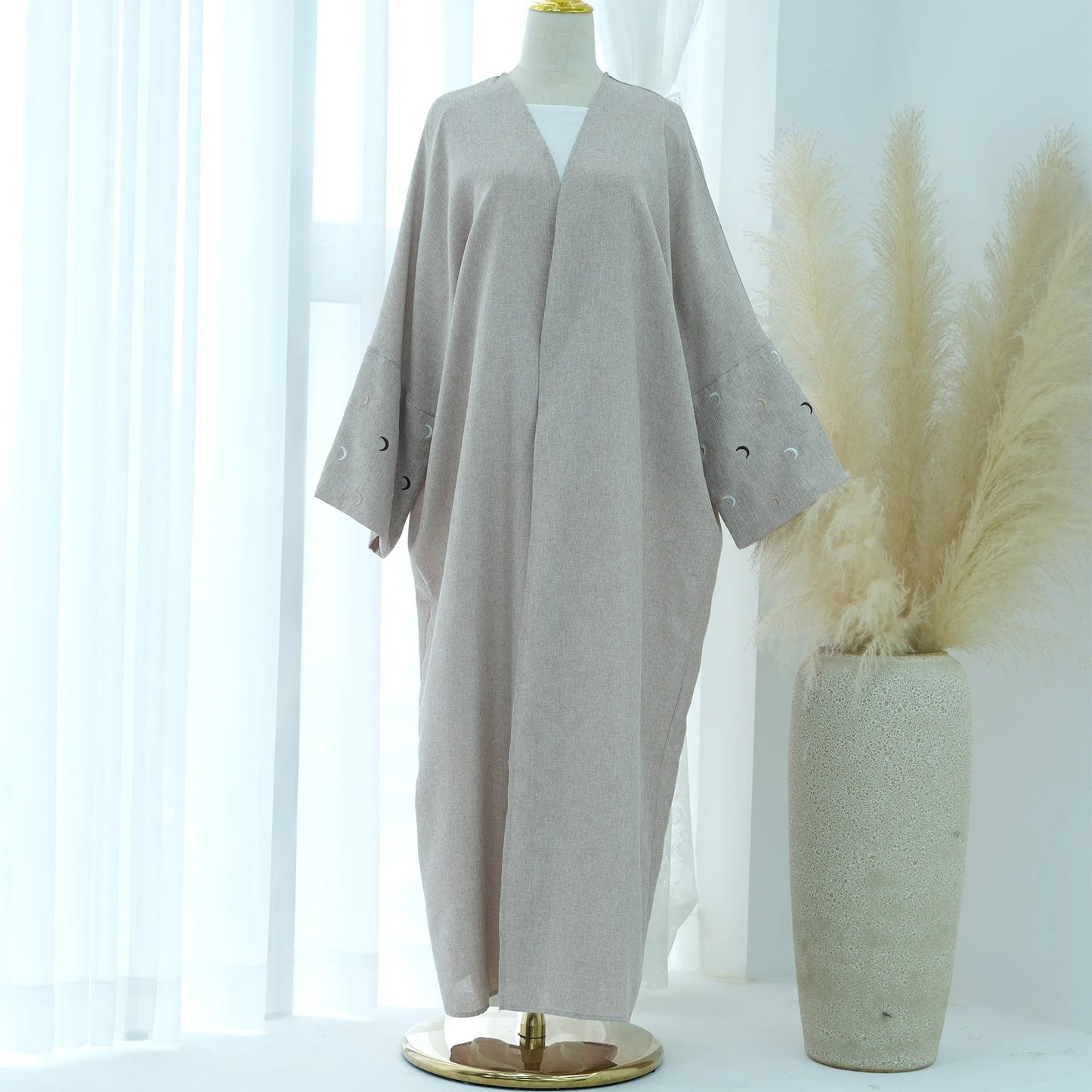 DAFNÍ Taro Moon-Sleeve Open Abaya